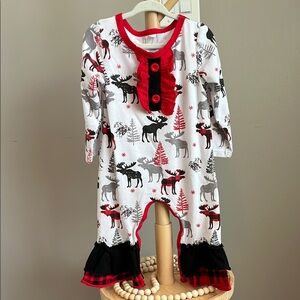 ⭐️⭐️PICK 5 / $20 Cozy Moose Print Baby One Piece Outfit Size 90 12-18 Months